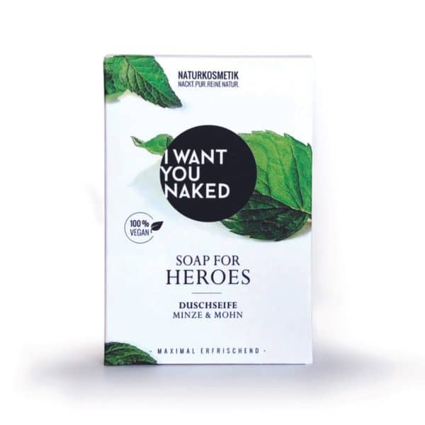 Duschseife Minze & Mohn Super Heroes von I want you naked