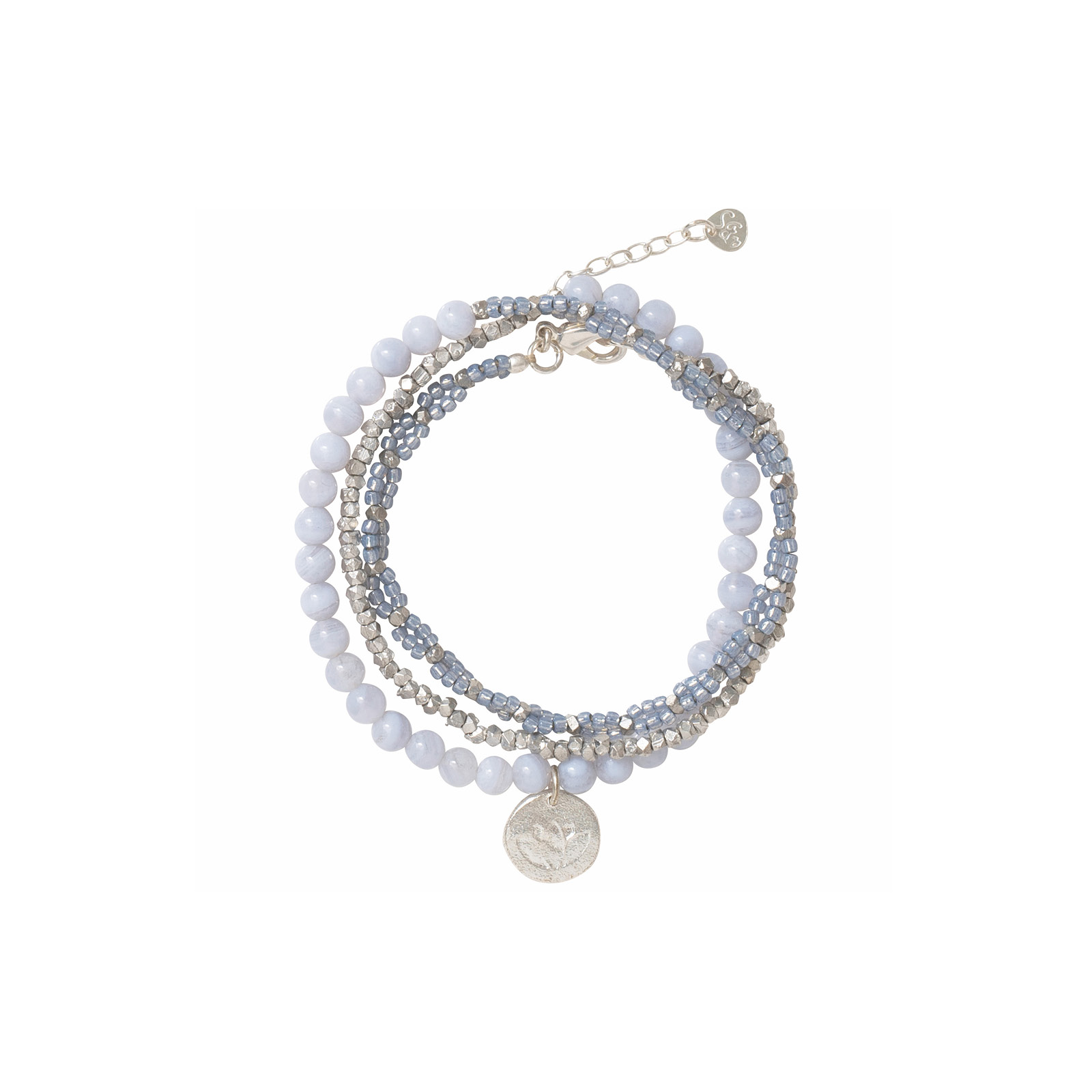 A beautiful Story - Dazzle Blauer Achat Silber Armband ♥ MANGOLDS ♥