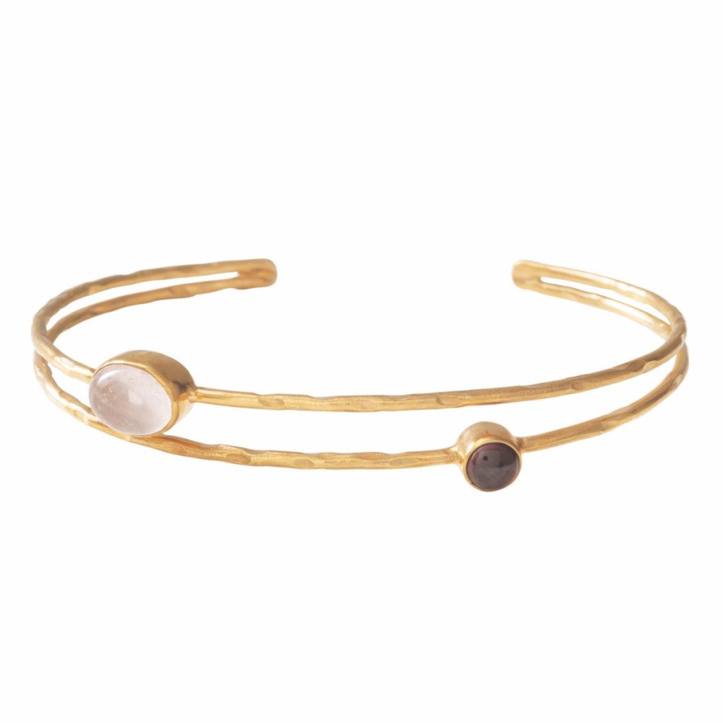Gold Armband Birthday Rosenquarz von A beautiful Story