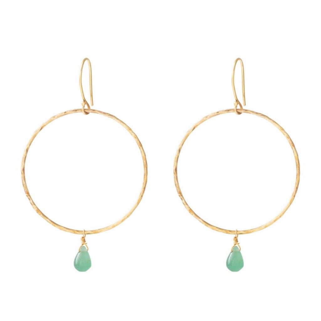 Embrace Aventurine Gold Ohrringe von A beautiful Story