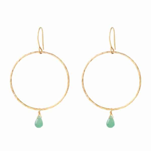 Embrace Aventurine Gold Ohrringe von A beautiful Story
