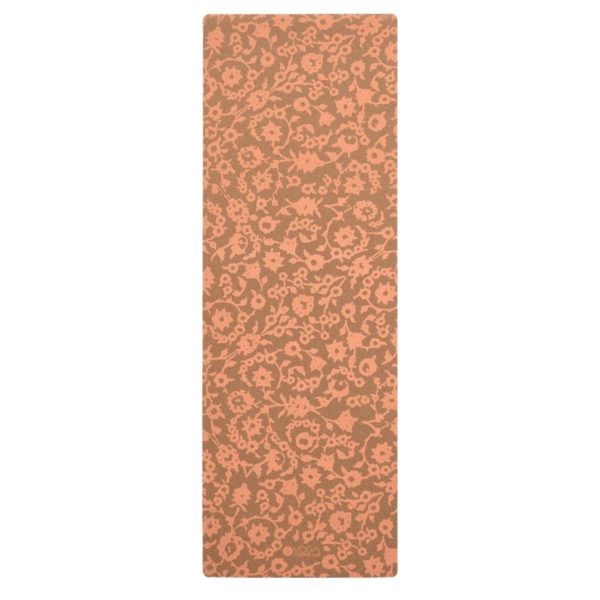 Cork Yogamatte im floralen Muster