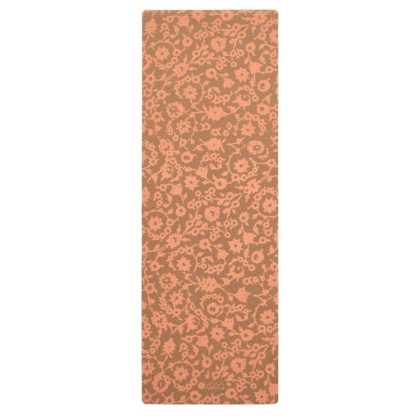 Cork Yogamatte im floralen Muster