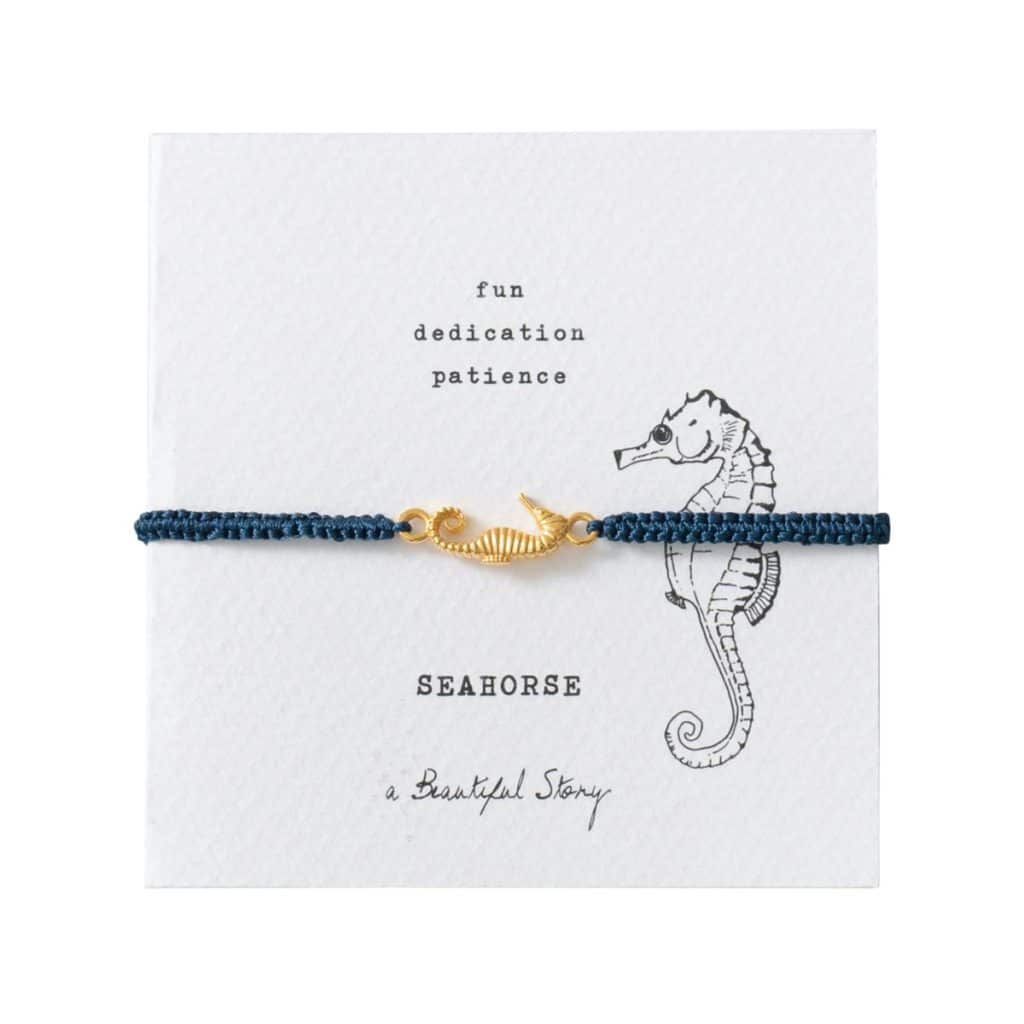 Symbol Seepferdchen Gold Armband