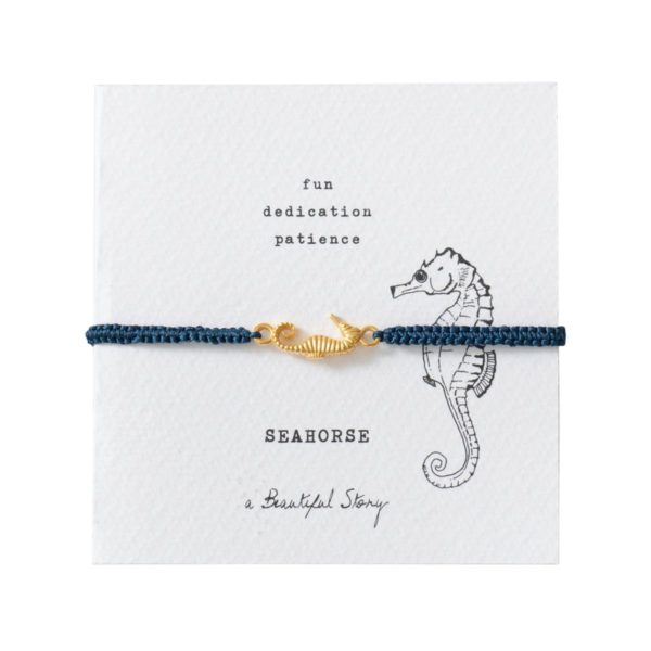 Symbol Seepferdchen Gold Armband