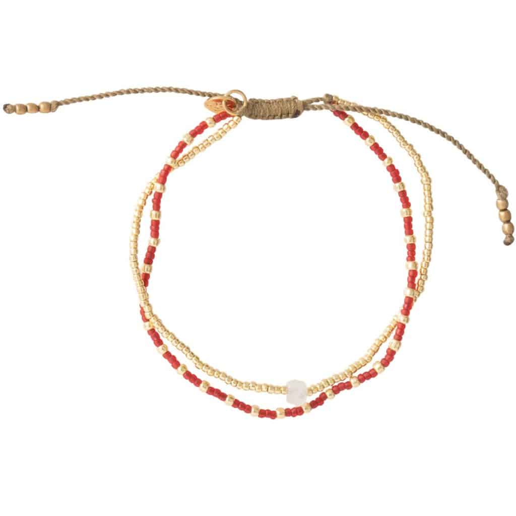 Friendship Mondstein Gold Armband