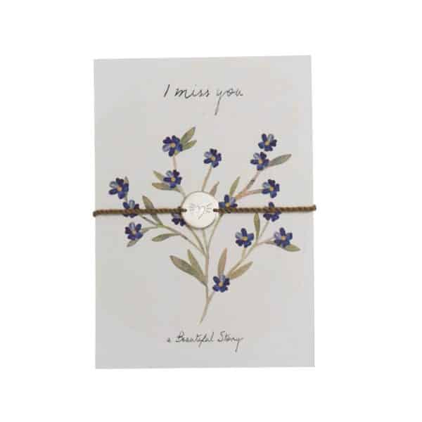 Schmuck Postkarte I miss you