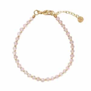 Energy Rosenquarz Silber Armband