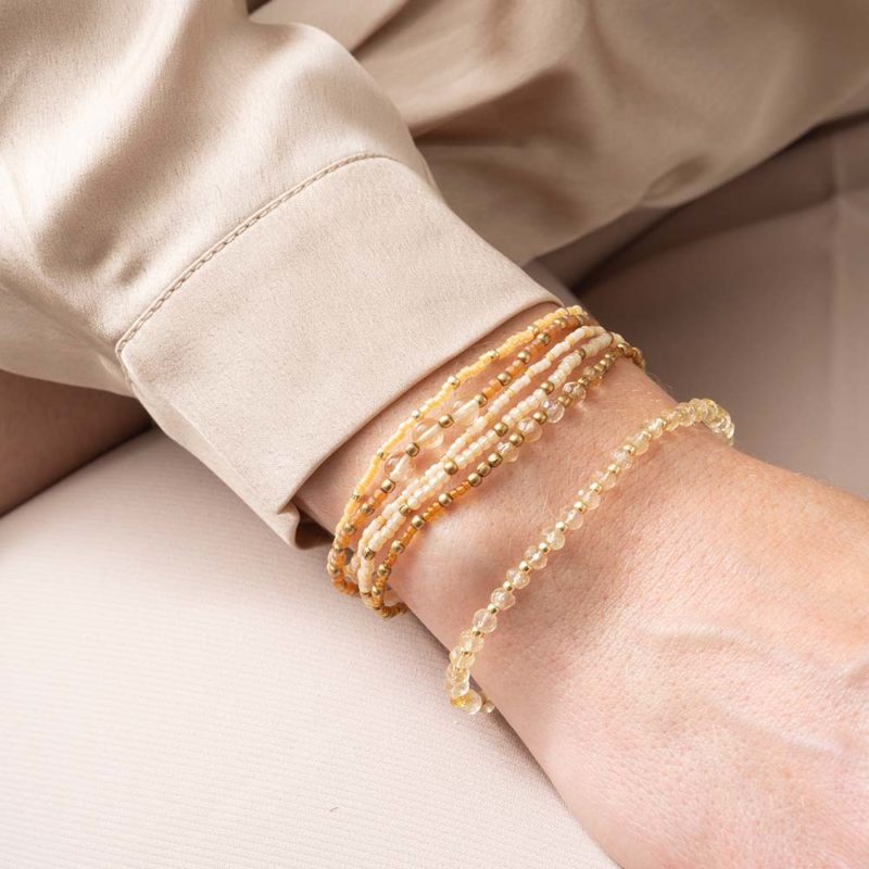 Energy Citrin Gold Armband