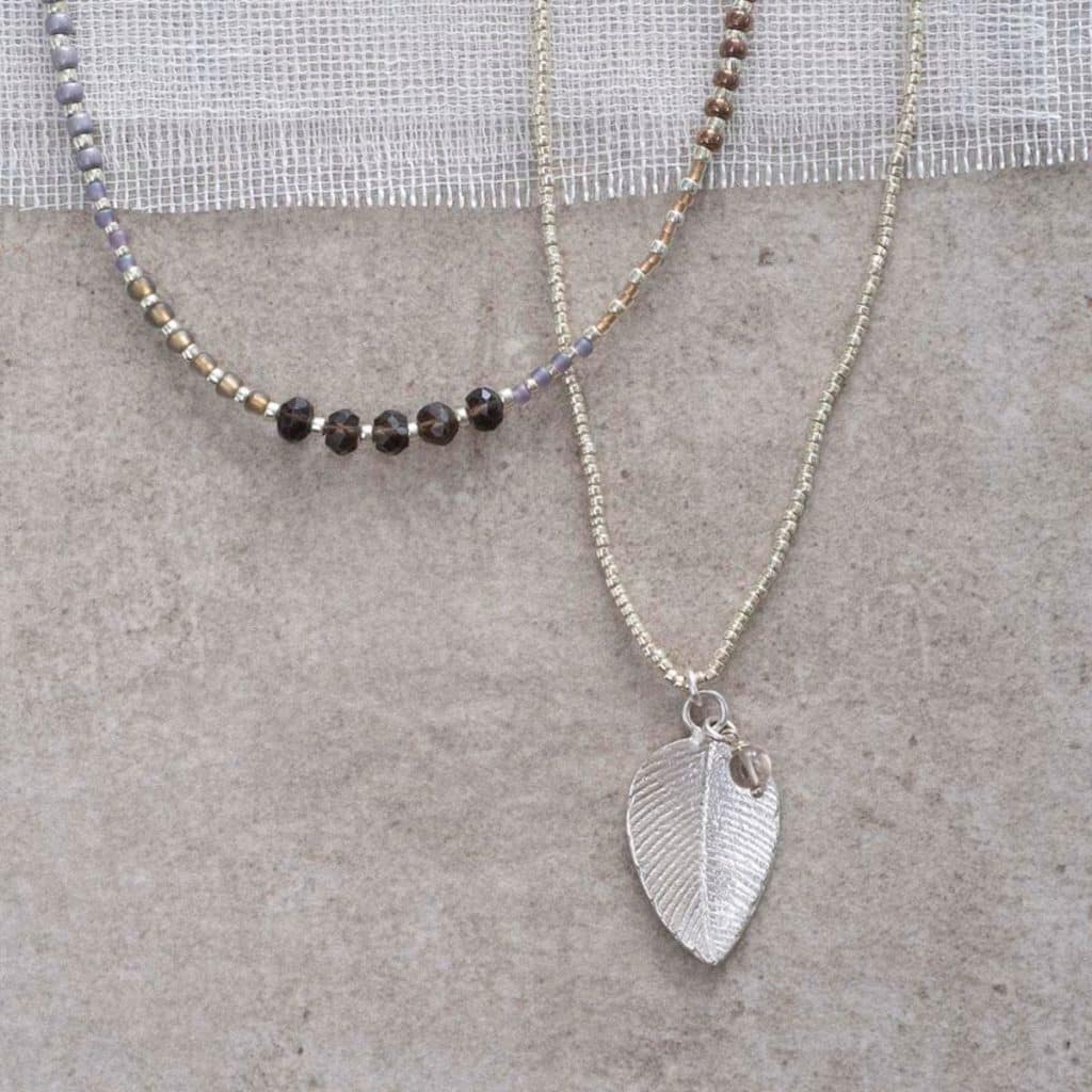 Paradise Smokey Quartz Silber Halskette von A Beautiful Story