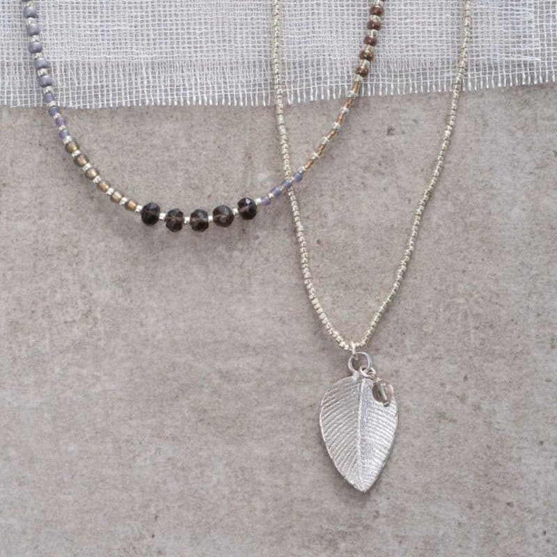 Paradise Smokey Quartz Silber Halskette von A Beautiful Story
