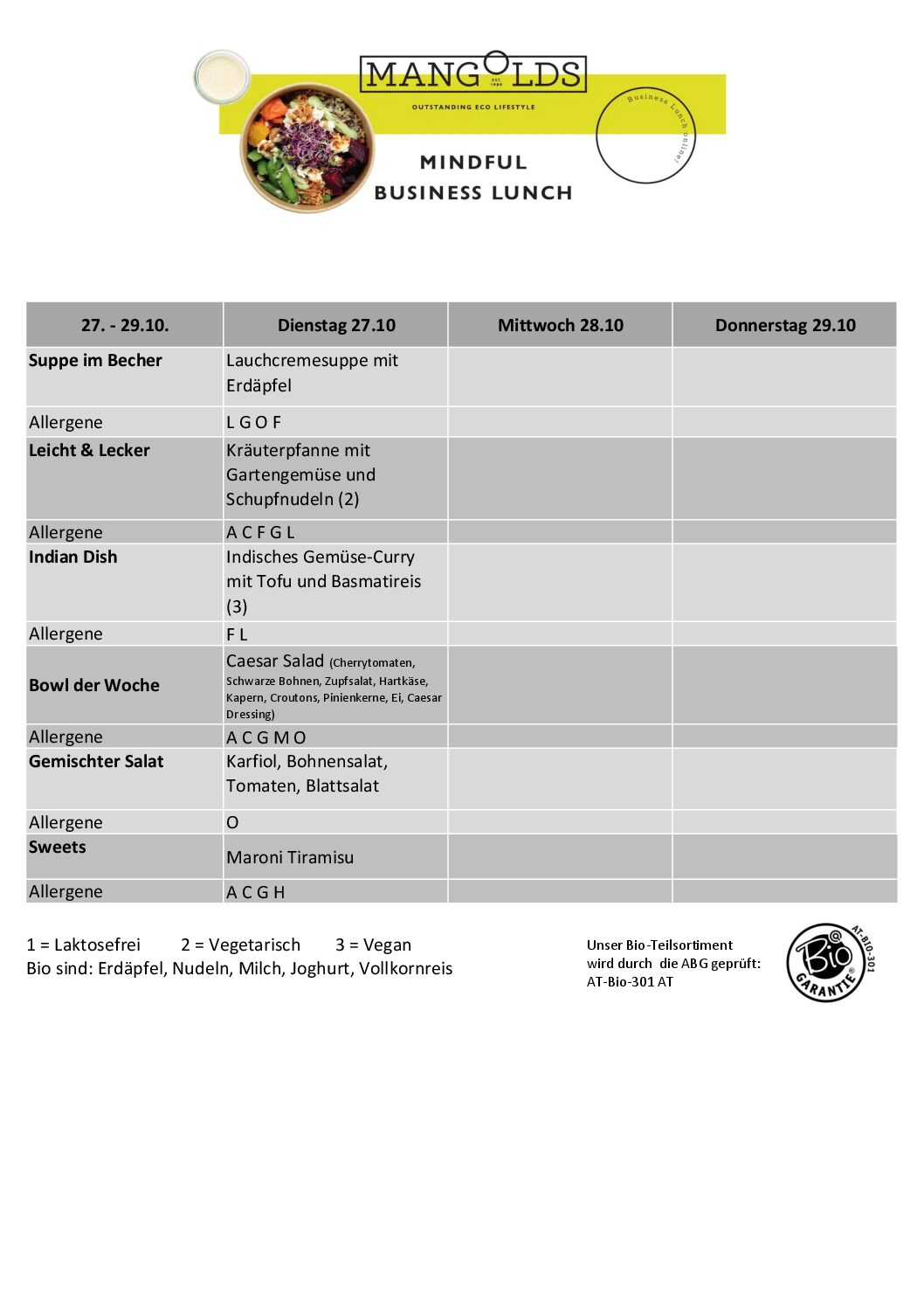 Speiseplan